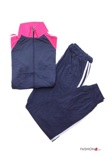 Tuta sportiva in Cotone con zip con elastico - ph 1