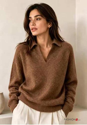 Strickpullover aus Wollmischung