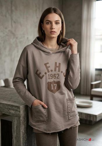 Sweatshirt em Algodão