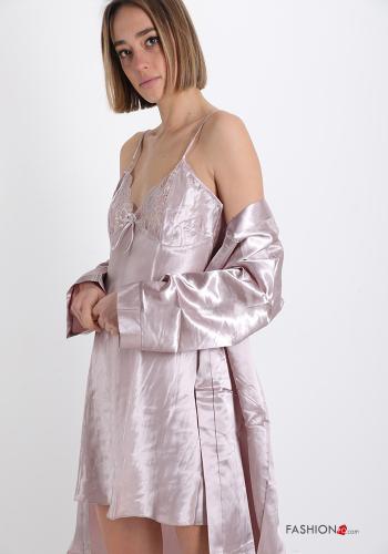 Conjunto de 20 piezas Pijama completo  con cinturón encaje - ph 6