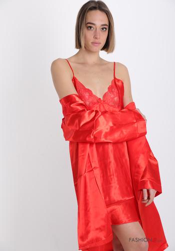 Conjunto de 20 piezas Pijama completo  con cinturón encaje - ph 7
