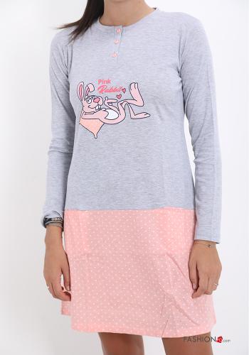Ensemble de 12 pièces Chemise de nuit en Coton imprimé à boutons - ph 1