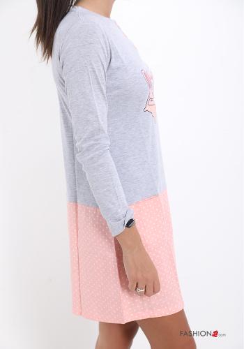 Ensemble de 12 pièces Chemise de nuit en Coton imprimé à boutons - ph 3