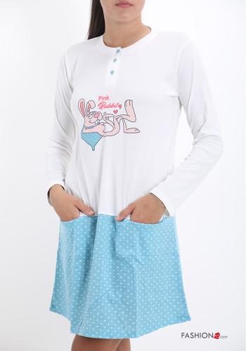 Ensemble de 12 pièces Chemise de nuit en Coton imprimé à boutons - ph 6