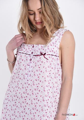 Pack de 15 piezas Camisón de Algodón Floral con botones con moño - ph 4