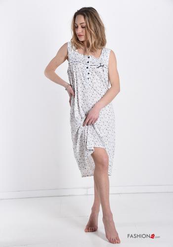 Pack de 15 piezas Camisón de Algodón Floral con botones con moño - ph 5