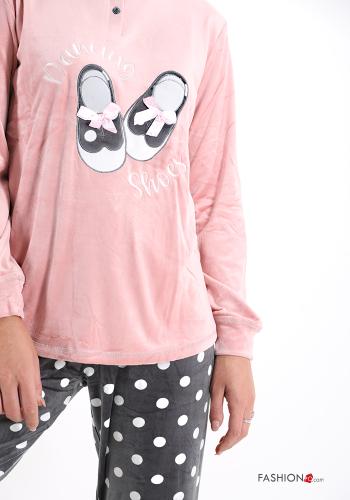 Pijama completo de Algodón Estampado de lunares - ph 4