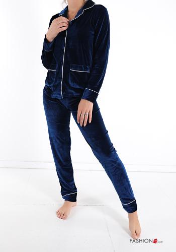 Pijama veludo com botões - ph 6