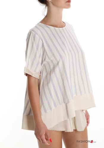Blusa in Cotone Fantasia righe - ph 3
