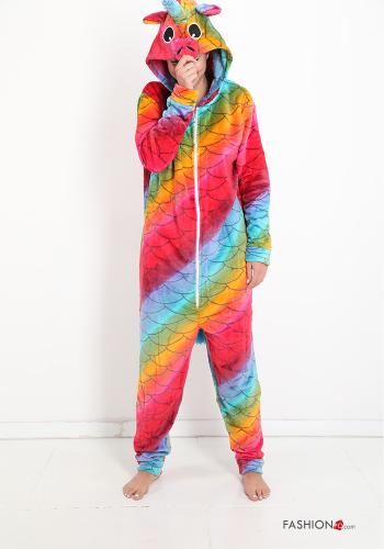 Pijama completo Estampado colorido con cremallera - ph 1
