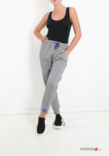 Jogginghose aus Baumwolle mit Taschen mit Schleife - ph 5