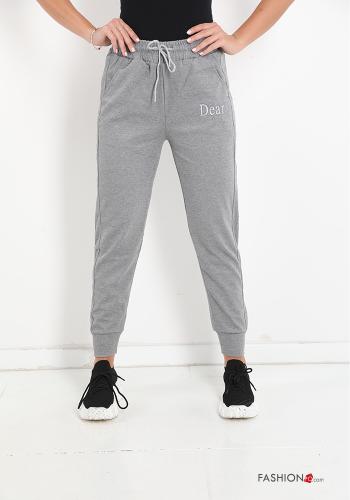 Pantalone sportivo in Cotone con tasche con fiocco - ph 1