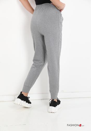 Pantalone sportivo in Cotone con tasche con fiocco - ph 2