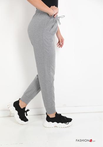 Pantalone sportivo in Cotone con tasche con fiocco - ph 3