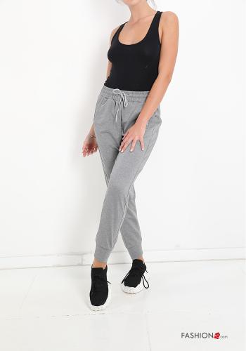 Pantalone sportivo in Cotone con tasche con fiocco - ph 5