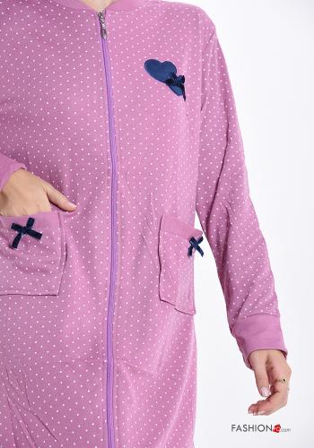 Robe em Algodão Padrão pop art com bolsos com fecho - ph 4