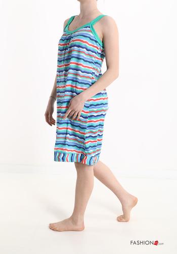 Striped Cotton Night dress - ph 3