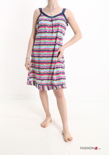 Striped Cotton Night dress - ph 6