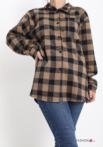 Camicia in Cotone Fantasia quadrettata vichy - ph 1