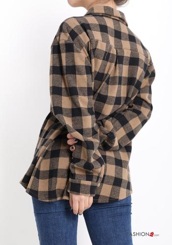 Camicia in Cotone Fantasia quadrettata vichy - ph 2