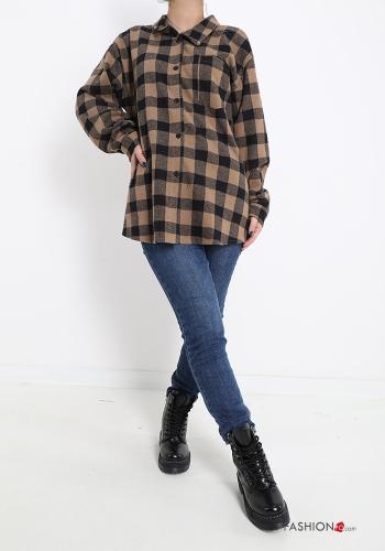 Camicia in Cotone Fantasia quadrettata vichy - ph 5