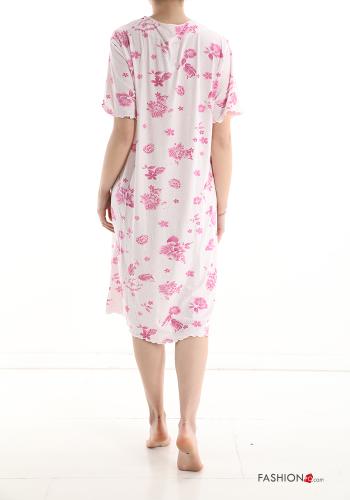 Camisa de noite em Algodão Floral - ph 2