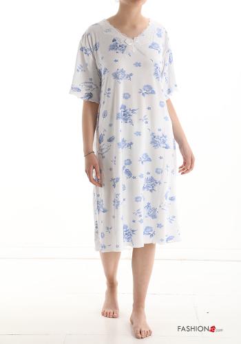 Camisa de noite em Algodão Floral - ph 5