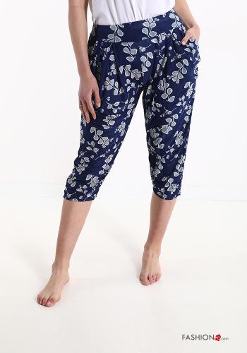 Pantalones Floral con bolsillos con moño - ph 2