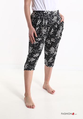 Pantalones Floral con bolsillos con moño - ph 8