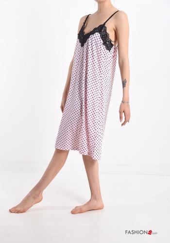 Camisón encaje Estampado de lunares con cuello en v - ph 3