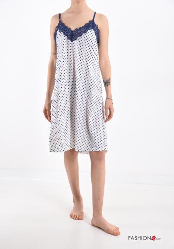 Camisón encaje Estampado de lunares con cuello en v - ph 6