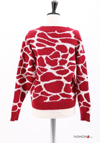 Animal print Cotton Cardigan with buttons - ph 3
