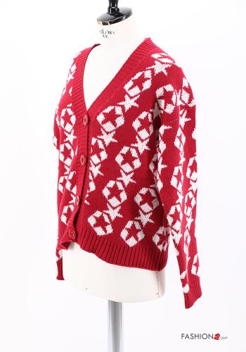 Star-patterned Cotton Cardigan with buttons - ph 2