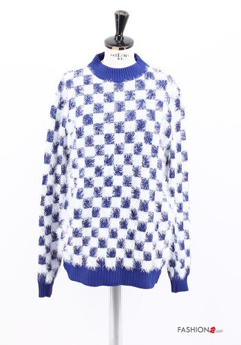 Pull en Coton Imprimé vichy