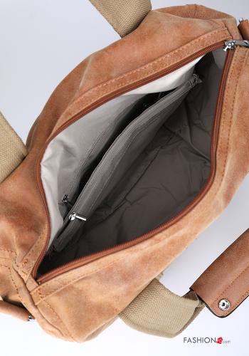 Bolso imitación de cuero ajustable unisex Gamuza Estampado colorido con cremallera con bandolera con bolsillos - ph 5