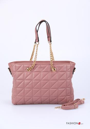 Bolso imitación de cuero ajustable Matelassé con bolsillos con bandolera con forro con cremallera - ph 1