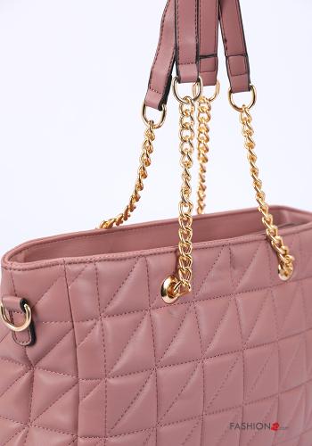 Bolso imitación de cuero ajustable Matelassé con bolsillos con bandolera con forro con cremallera - ph 4