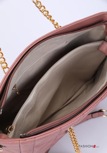 Bolso imitación de cuero ajustable Matelassé con bolsillos con bandolera con forro con cremallera - ph 5
