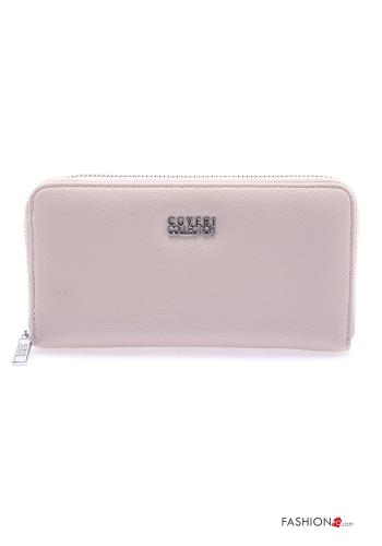 Cartera imitación de cuero con cremallera con bolsillos con monedero - ph 1