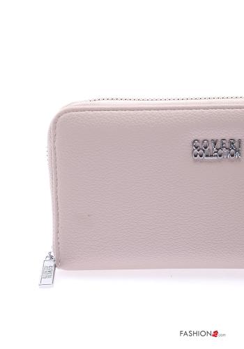 Cartera imitación de cuero con cremallera con bolsillos con monedero - ph 4