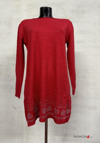 Maglione con strass