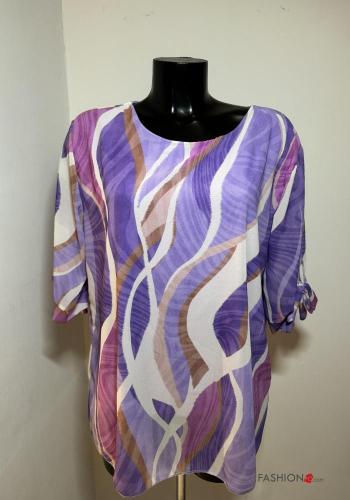 Blusa Fantasia stampata maniche a tre quarti - ph 1