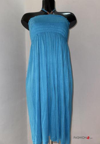 Abito scollato sulla schiena regolabile senza maniche con elastico