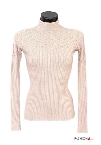 Dolcevita costine maniche lunghe