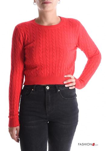 Maglione corto maniche lunghe girocollo - ph 1