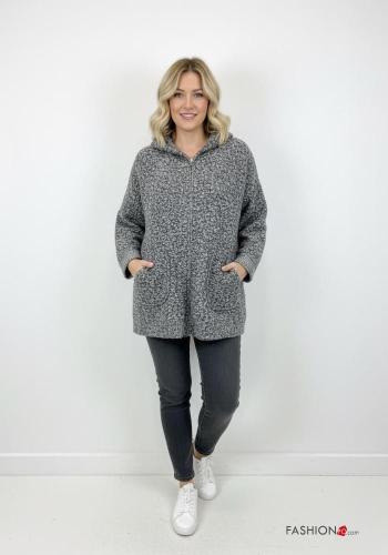 Giacca maniche lunghe con tasche con zip