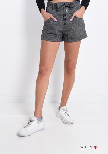Pantaloncino Short con tasche con bottoni con fiocco - ph 1