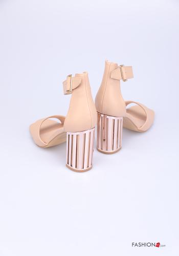 Scarpe con tacco  ecopelle con cinturino open toe regolabile - ph 2