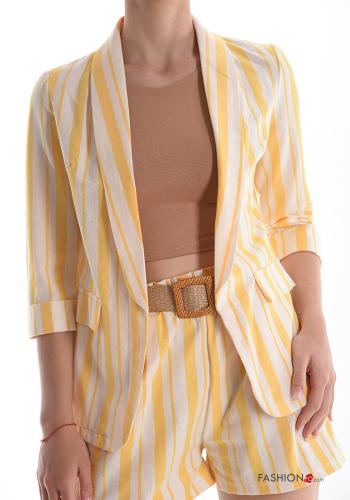 Blazer in Cotone Fantasia righe - ph 1