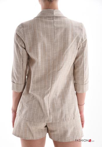 Striped Cotton Blazer - ph 2